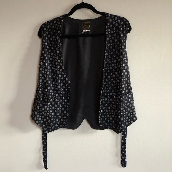 THE HALSEY COLLECTION Large Beaded Vest (vintage) - Picture 2 of 9